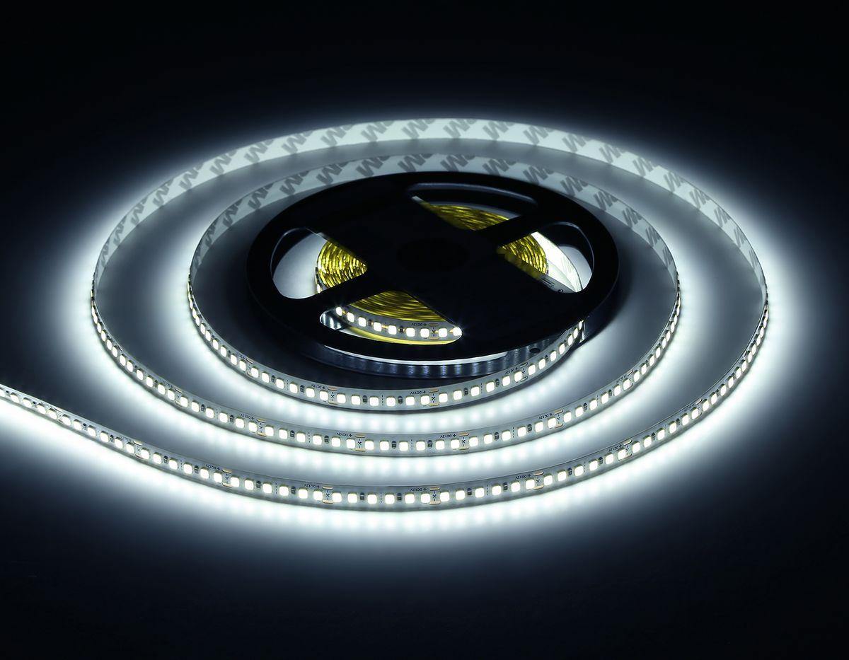 фото светодиодная лента холодный белый ambrella light 14,4w/m 180led/m 2835smd 6500к 5m gs1303 | 220svet.ru