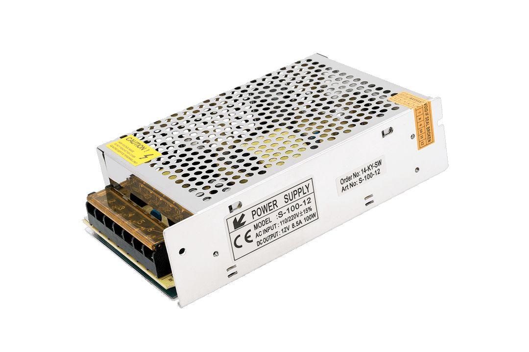 фото блок питания swg 12v 100w ip20 8,3a s-100-12 000105 | 220svet.ru