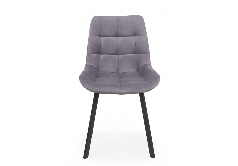 фото стул вращающийся  на металлокаркасе woodville челси 360 п темно-серый (zd 995) / черный 632465 | 220svet.ru