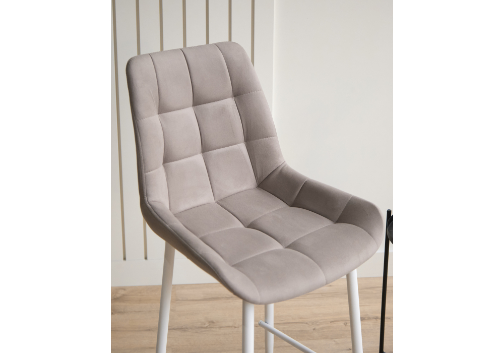 фото барный стул вращающийся woodville челси 360 латте (zd 290) / белый 632566 | 220svet.ru