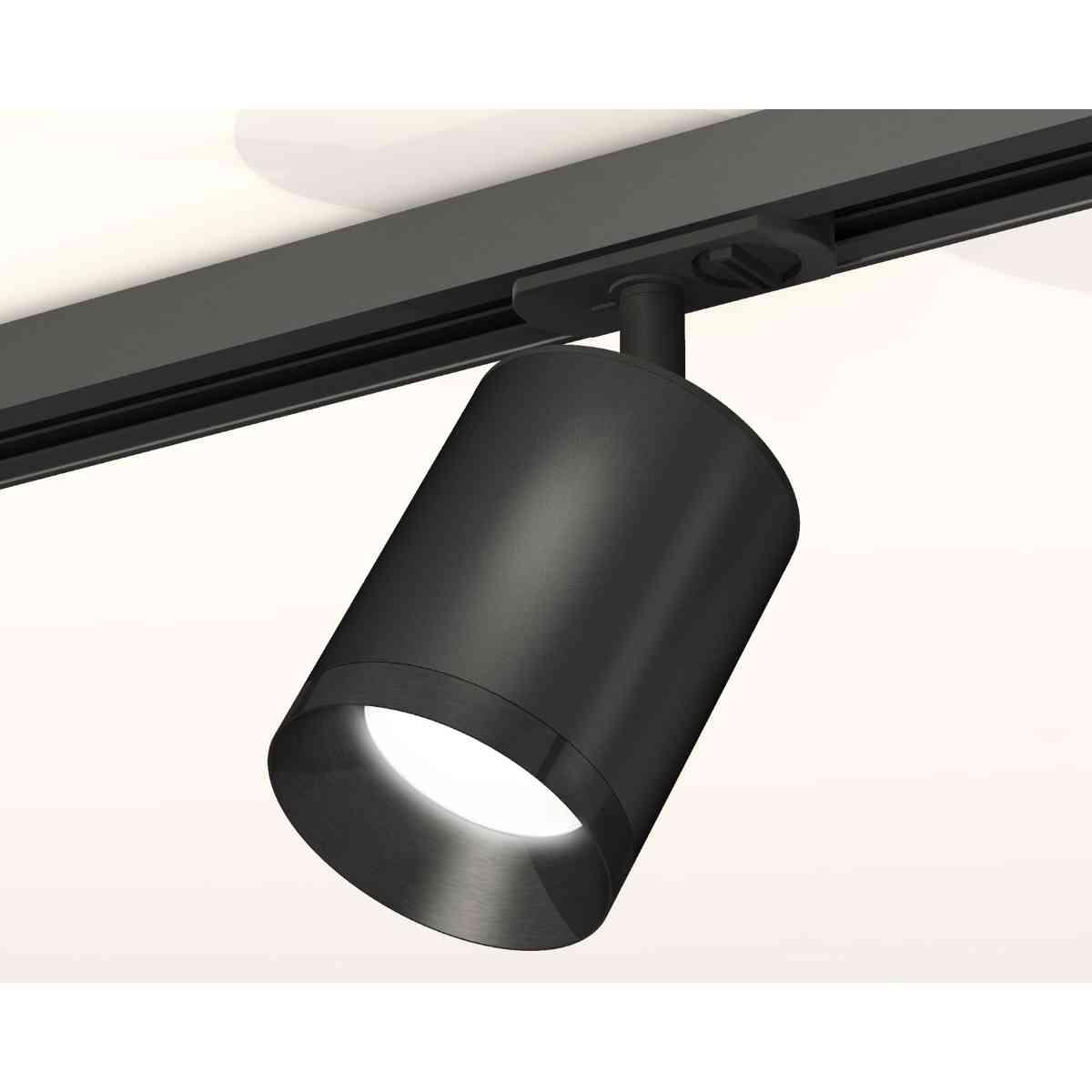 фото комплект трекового светильника ambrella light xt7422001 sbk/pbk черный песок/черный полированный (a2537, c7422, n7031) | 220svet.ru