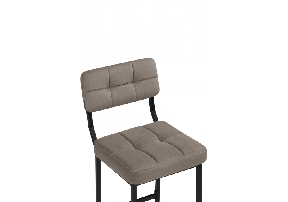 фото барный стул woodville ларс селфи лайт смок / черный 715048 | 220svet.ru
