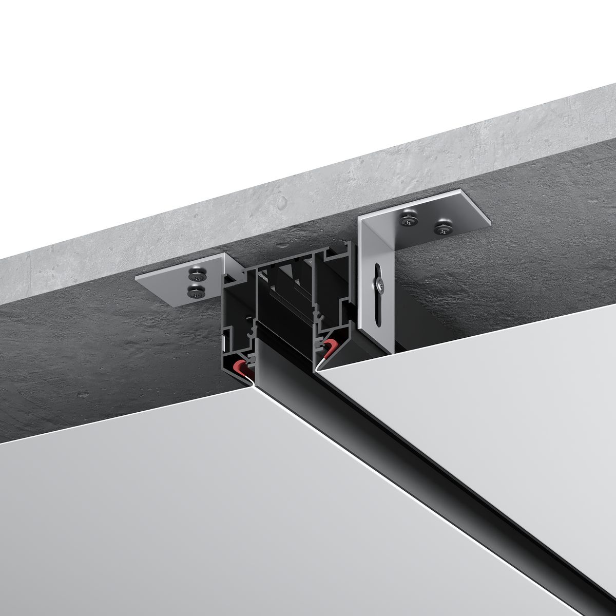 фото шинопровод под натяжной потолок st luce skyline 220 st046.439.02 | 220svet.ru