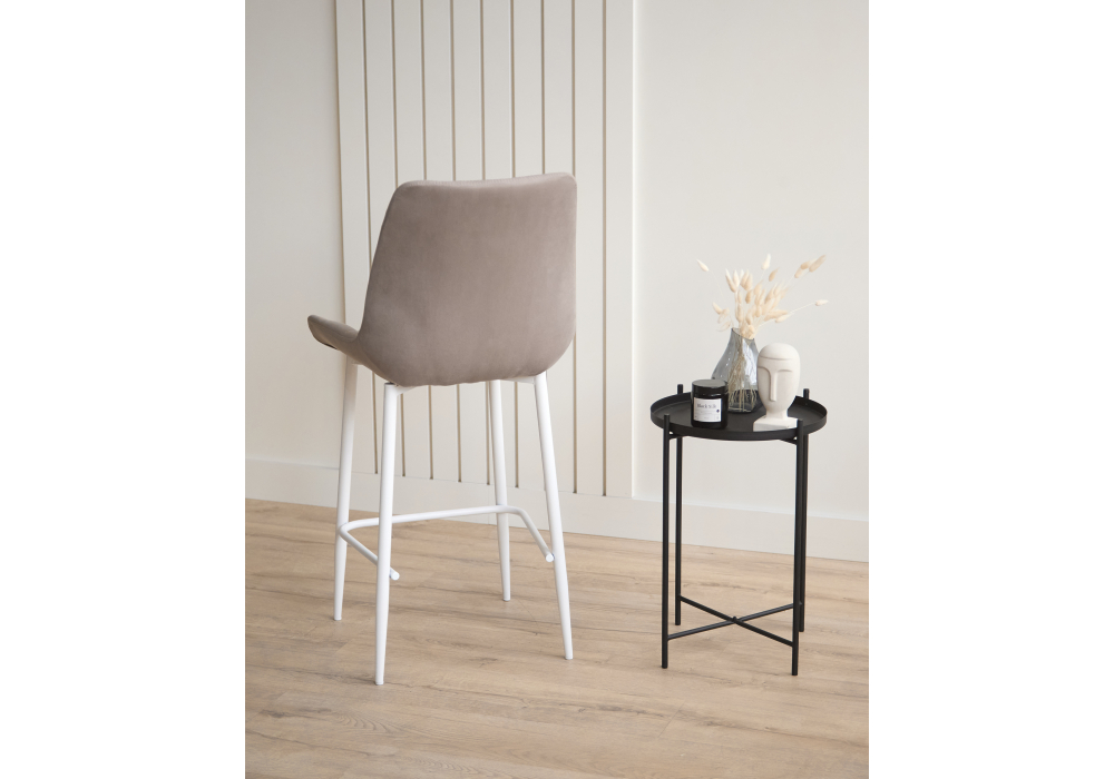 фото барный стул вращающийся woodville челси 360 латте (zd 290) / белый 632566 | 220svet.ru