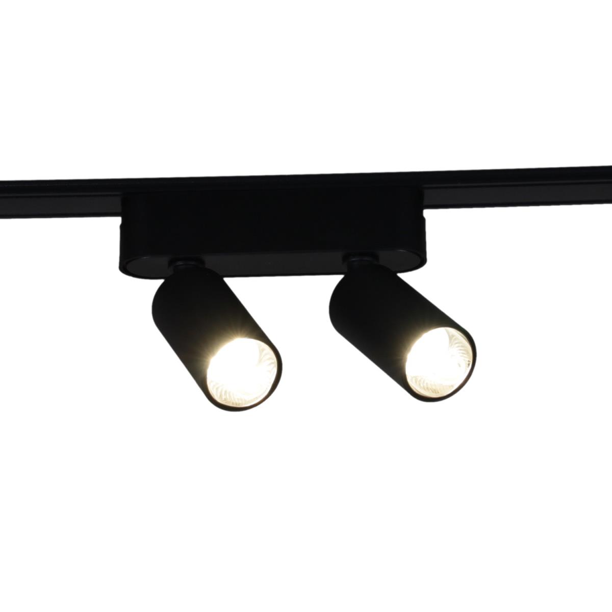 фото магнитная трековая система reluce 13005-9.3-002ur magnetic led2x5w bk | 220svet.ru