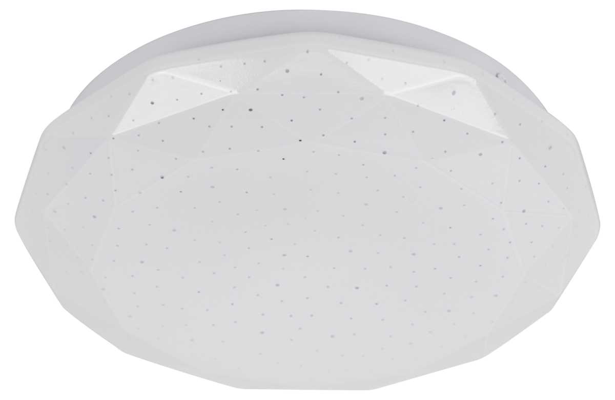 фото светильник потолочный светодиодный эра классик без ду spb-6 wh 24w-6,5k slim sparkle б0069788 | 220svet.ru