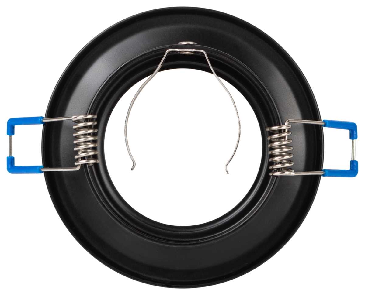 фото светильник встраиваемый алюминиевый эра kl107 bk/gd под лампу mr16 gu5.3 черный/золото б0061097 | 220svet.ru