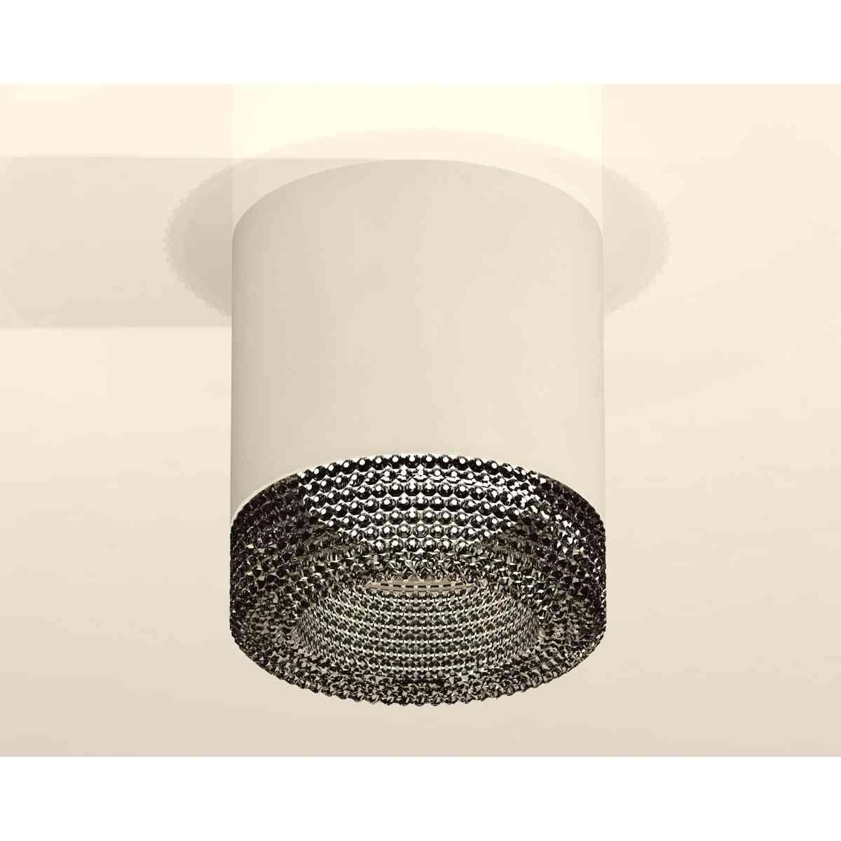фото комплект накладного светильника ambrella light techno spot xs7401021 swh/bk белый песок/тонированный (c7401, n7192) | 220svet.ru