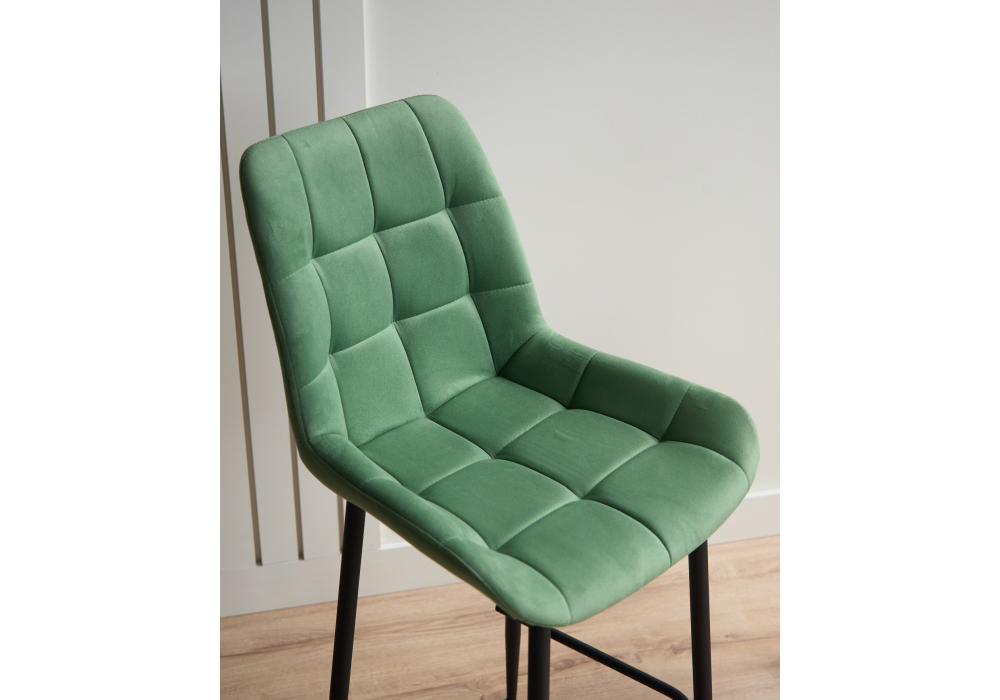 фото барный стул вращающийся woodville челси 360 фисташковый (zd 651) / черный 632571 | 220svet.ru