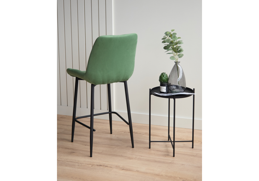 фото барный стул вращающийся woodville челси 360 фисташковый (zd 651) / черный 632571 | 220svet.ru