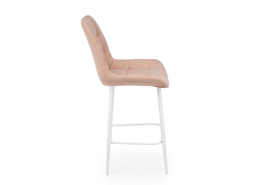фото барный стул вращающийся woodville челси 360 бежевый (zd 210) / белый 632559 | 220svet.ru