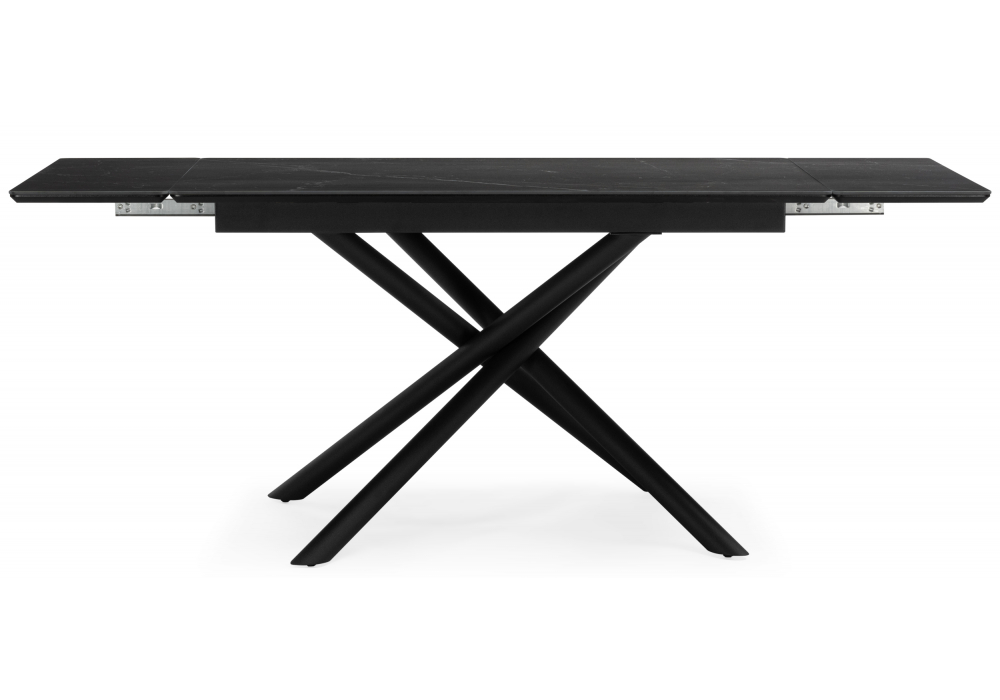 фото керамический стол раскладной 120(180)х80 woodville мэриан shakespeare black / черный 625717 | 220svet.ru