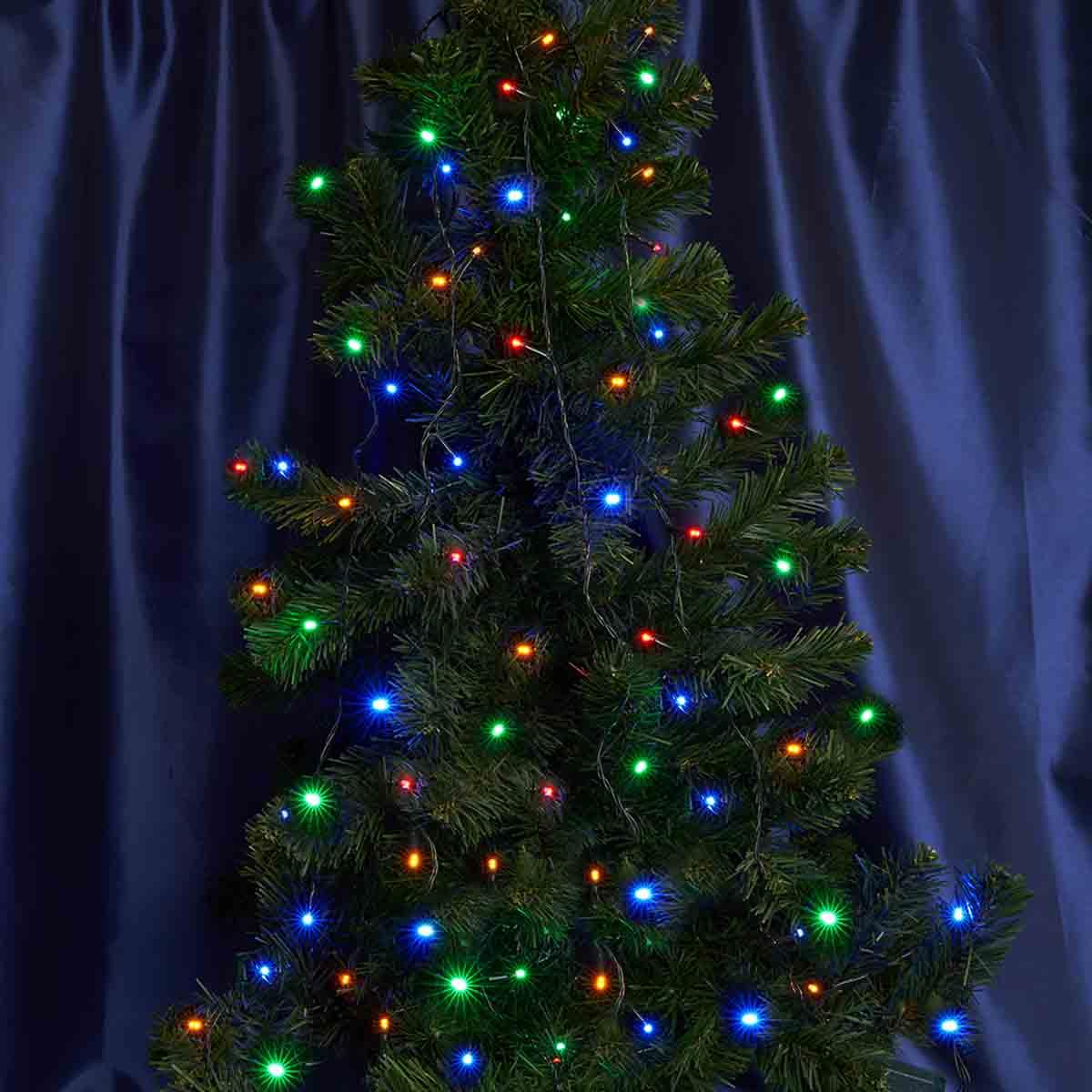 фото светодиодная гирлянда feron 15 веток 230v разноцветная с мерцанием cl93 32953 | 220svet.ru