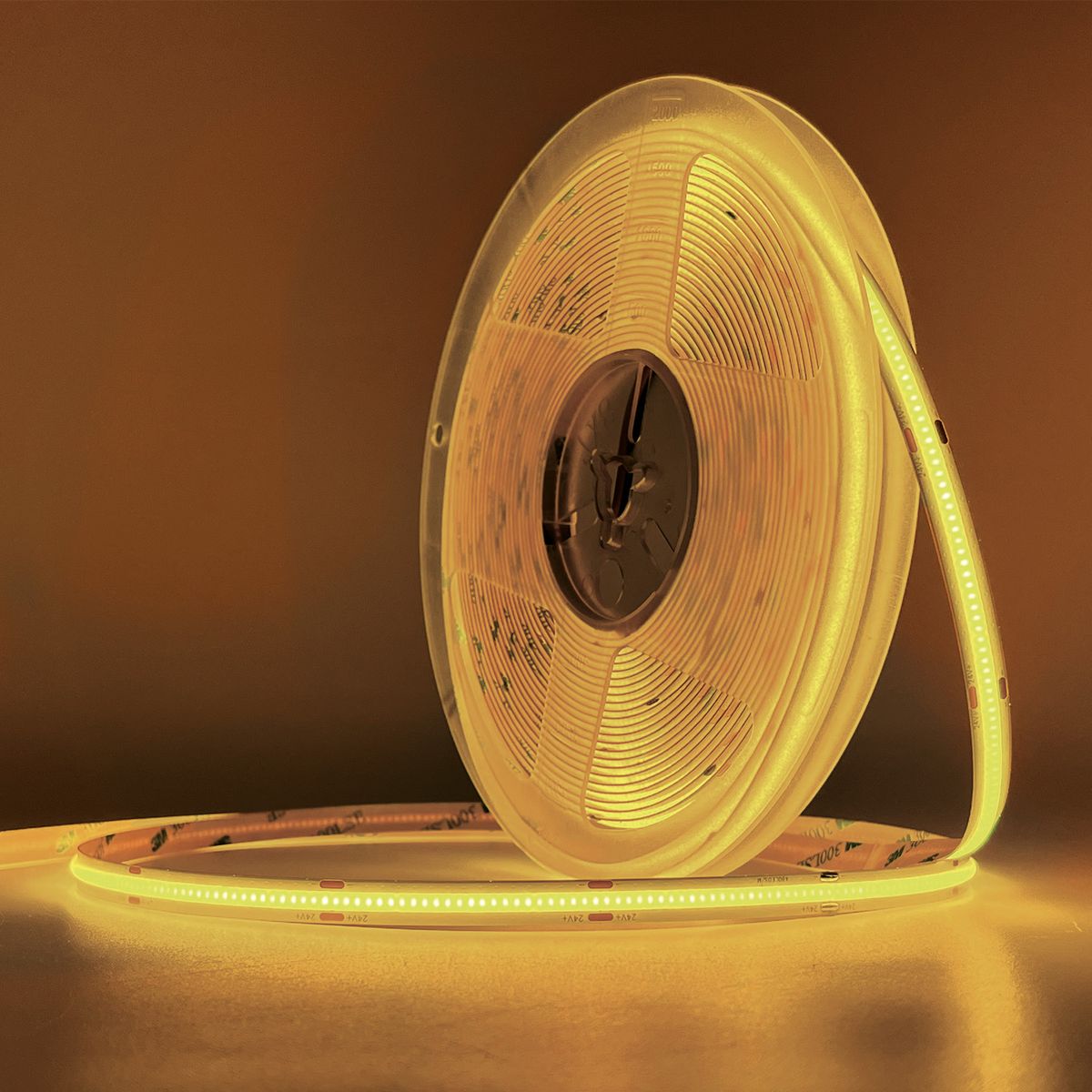 фото светодиодная лента favourite 10w/m 400led/m 2835smd теплый белый 5m 2003-31020 | 220svet.ru