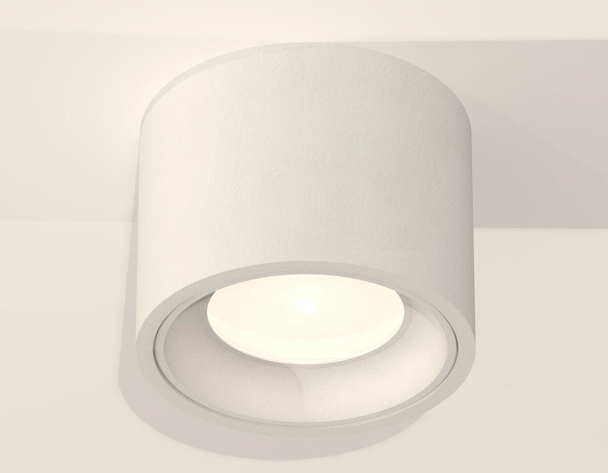 фото комплект накладного светильника ambrella light xs7510010 swh белый песок (c7510, n7020) | 220svet.ru