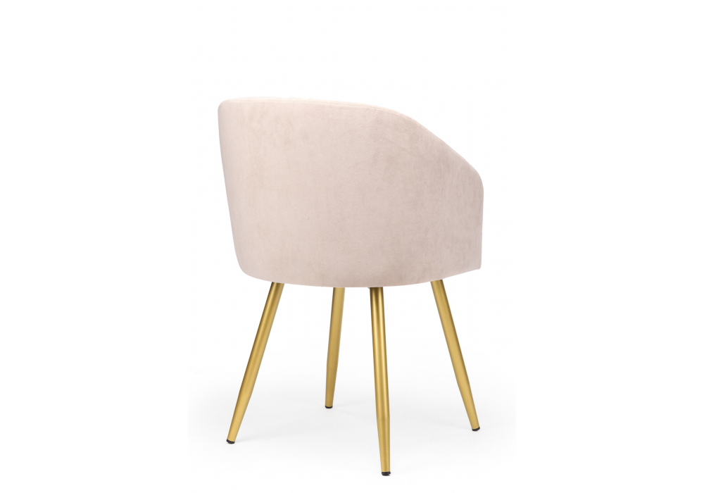 фото стул на металлокаркасе woodville монер латте (glory 10) / золотой 632651 | 220svet.ru