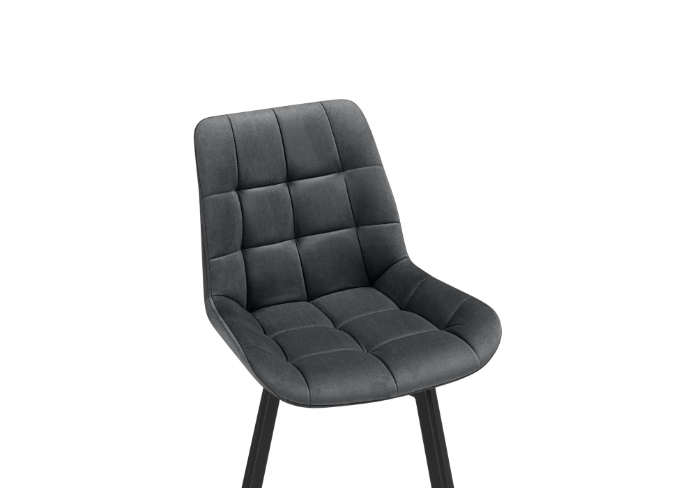 фото стул крутящийся woodville челси 360 темно-серый (zd 995) / черный 626091 | 220svet.ru