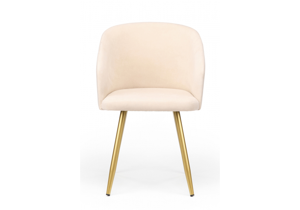 фото стул на металлокаркасе woodville монер бежевый (glory 03) / золотой 632629 | 220svet.ru