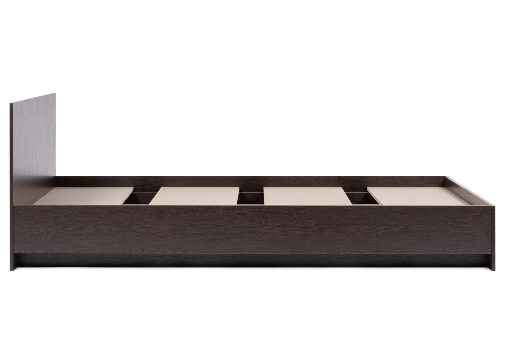 фото двуспальная кровать woodville адайн 160х200 венге / венге 507385 | 220svet.ru