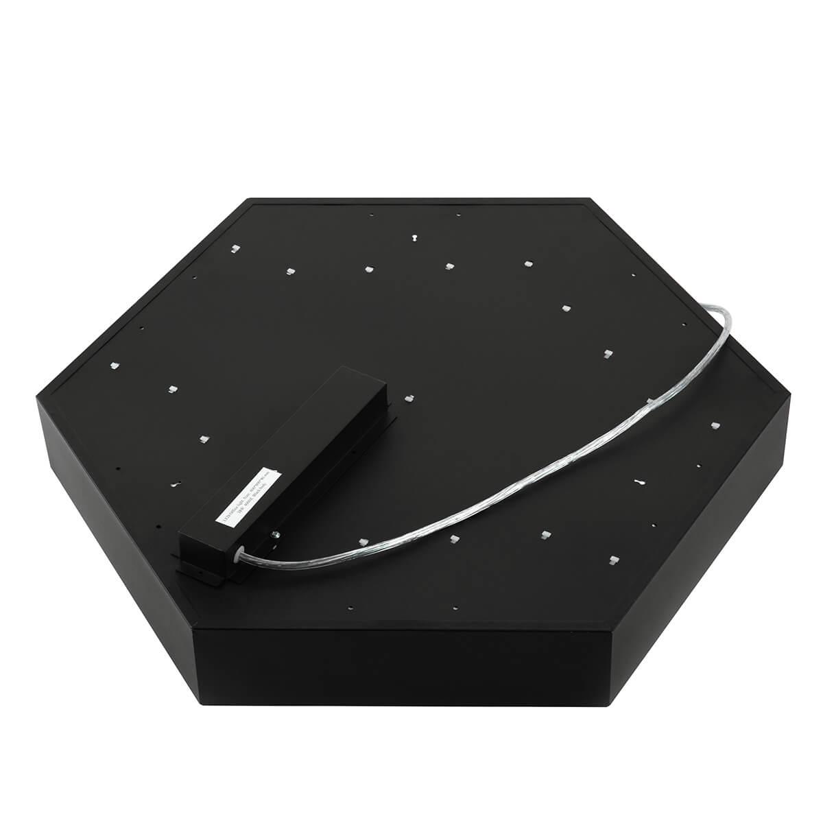 фото подвесной светодиодный cветильник эра hexagon spo-122-b-40k-066 66вт 4000к черный б0050553 | 220svet.ru