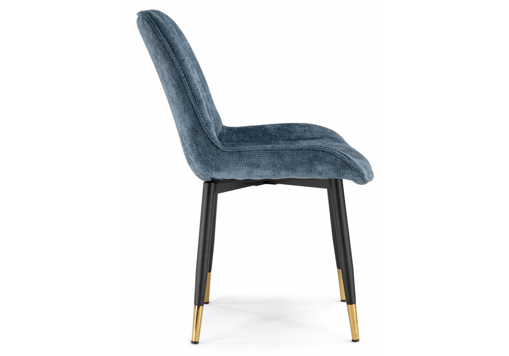 фото стул на металлокаркасе woodville seda 1 blue / black / gold 15774 | 220svet.ru
