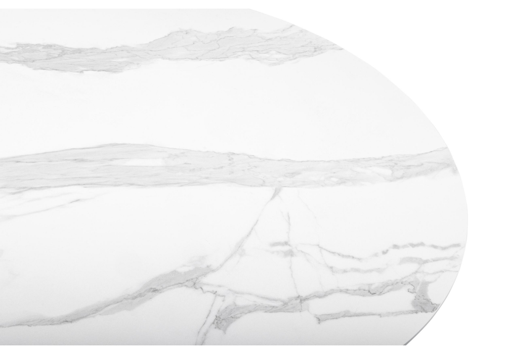 фото керамический стол woodville барел 110 patagonoa bianco repose / золотой 625668 | 220svet.ru