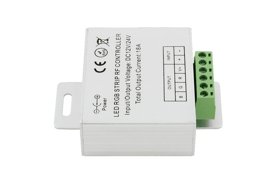 фото контроллер rgb для светодиодной ленты swg rf-rgb-s-18a-wh1 000279 | 220svet.ru