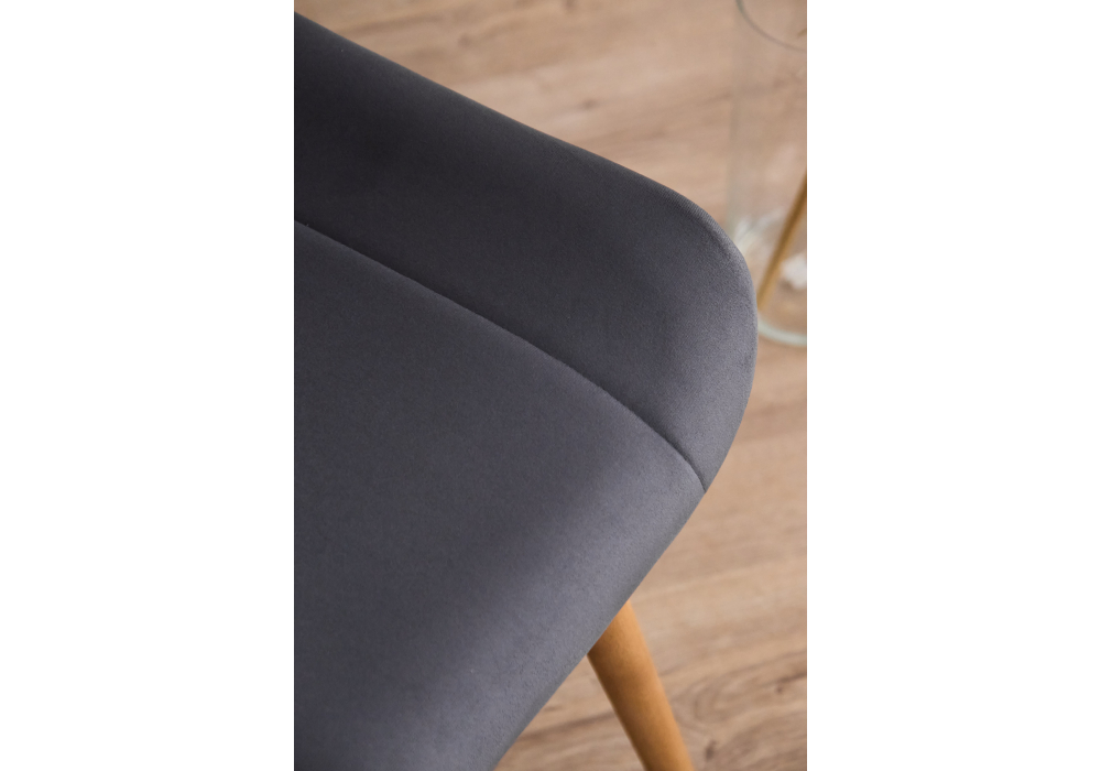 фото стул деревянный вращающийся woodville седа 360 темно-серый (zd 995) / светлое дерево 632386 | 220svet.ru