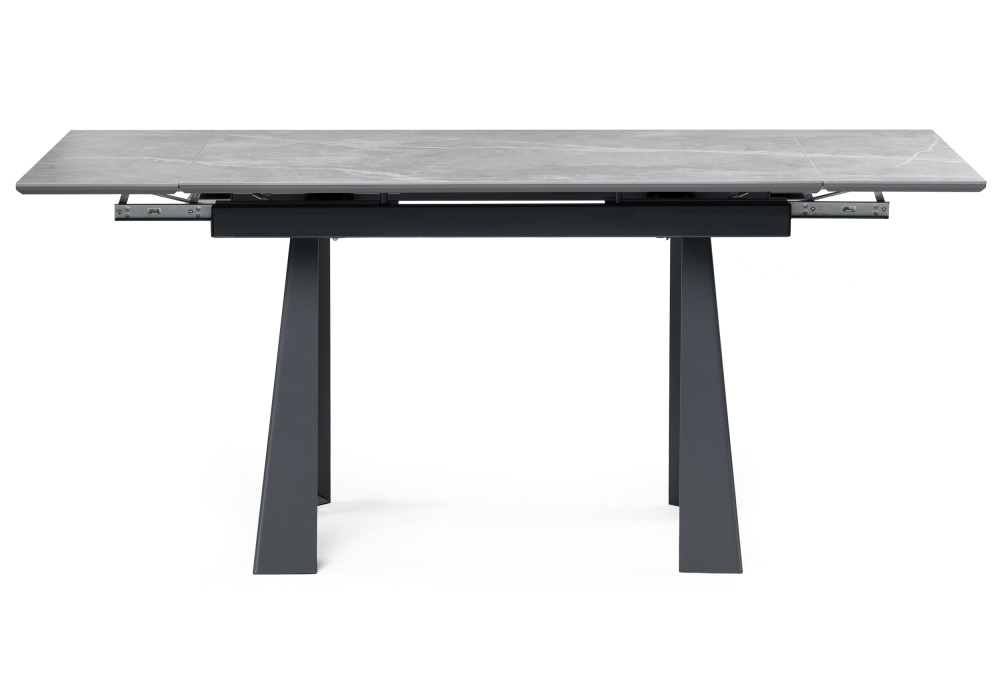 фото стол woodville бэйнбрук серый мрамор / графит 530825 | 220svet.ru