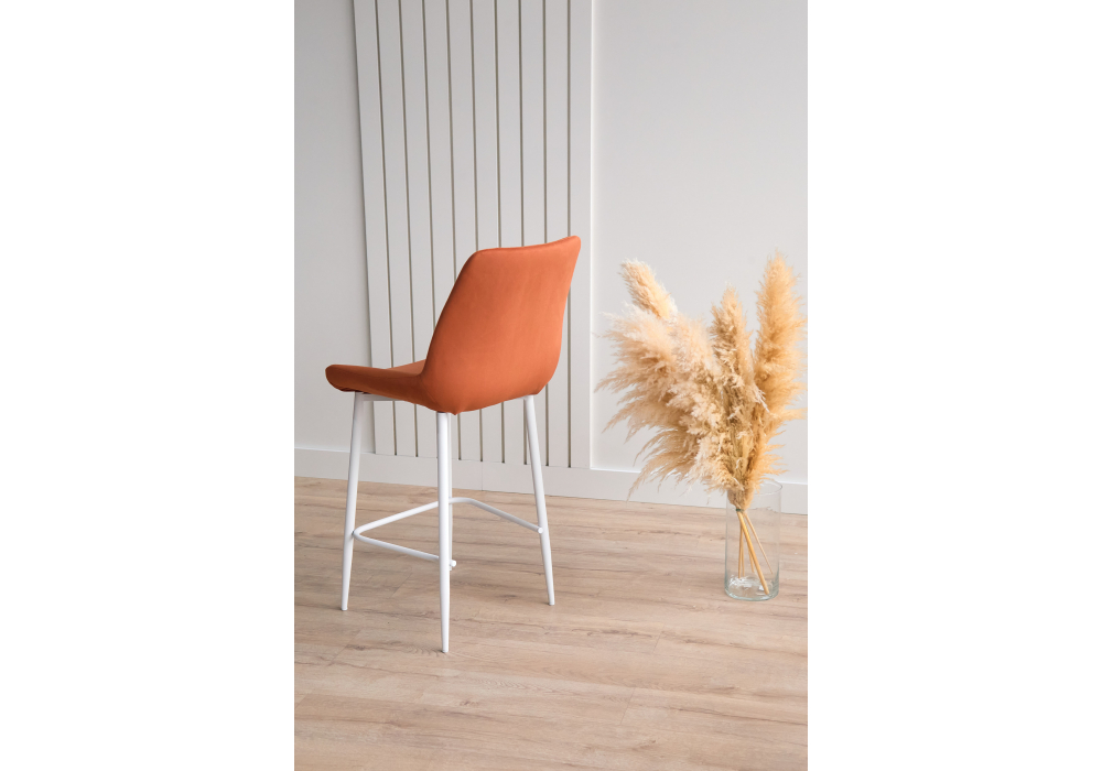 фото барный стул woodville седа терракотовый (zd 432) / белый 632618 | 220svet.ru