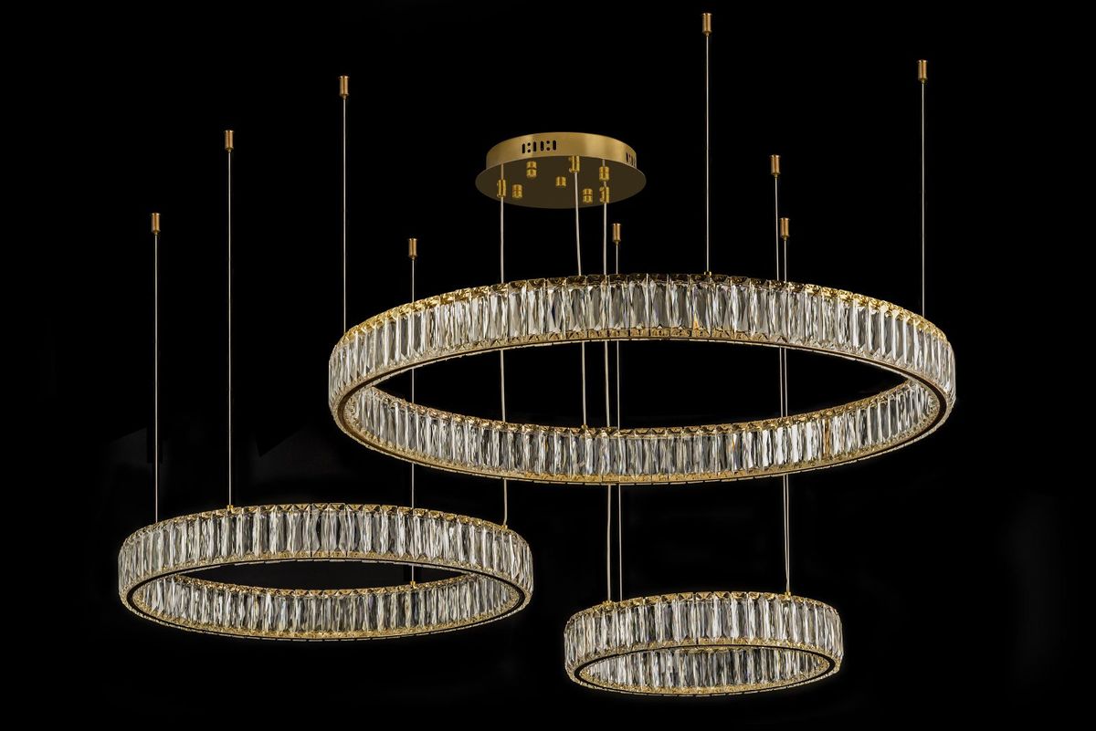 фото подвесной светодиодный светильник dio darte elite caneva l 1.5.80+60+40.100 g | 220svet.ru