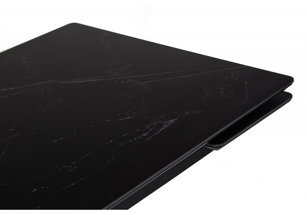 фото керамический стол раскладной 120(180)х80 woodville старлайт shakespeare black / черный 622889 | 220svet.ru