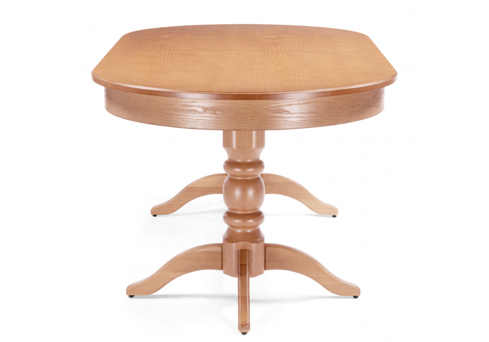 фото стол деревянный  раскладной woodville дейвер 200(260)х100 дуб 639327 | 220svet.ru