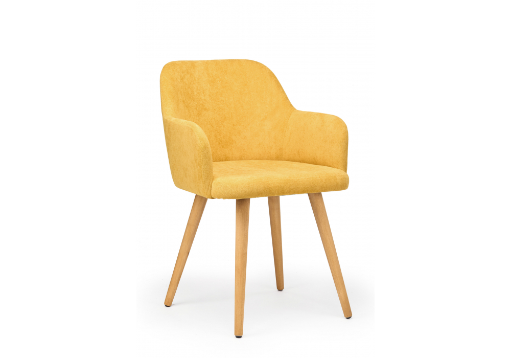 фото стул деревянный woodville инфини 360 горчичный/ светлое дерево 631756 | 220svet.ru