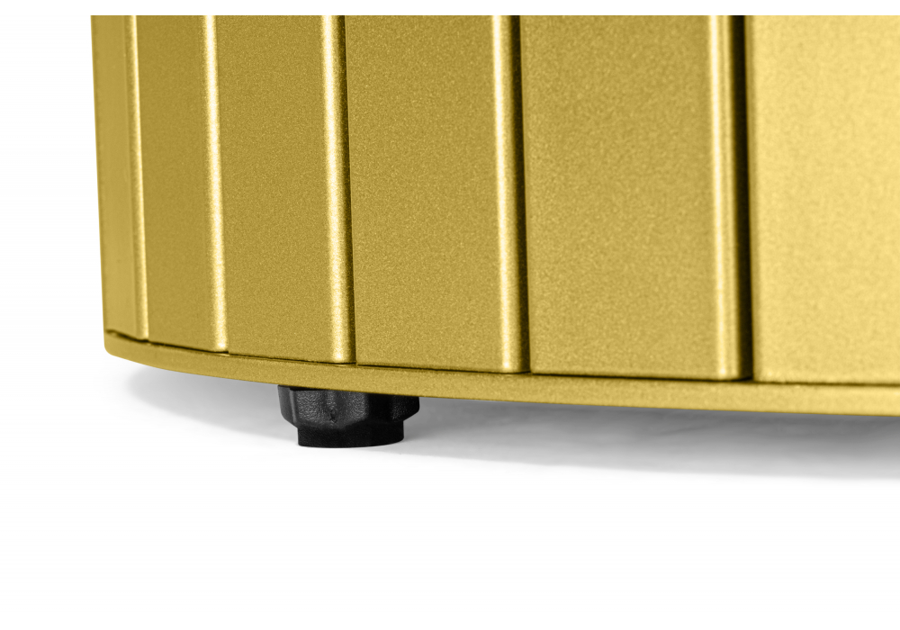 фото керамический стол woodville гравент 110 onyx bianco soft satin / золотой 625608 | 220svet.ru