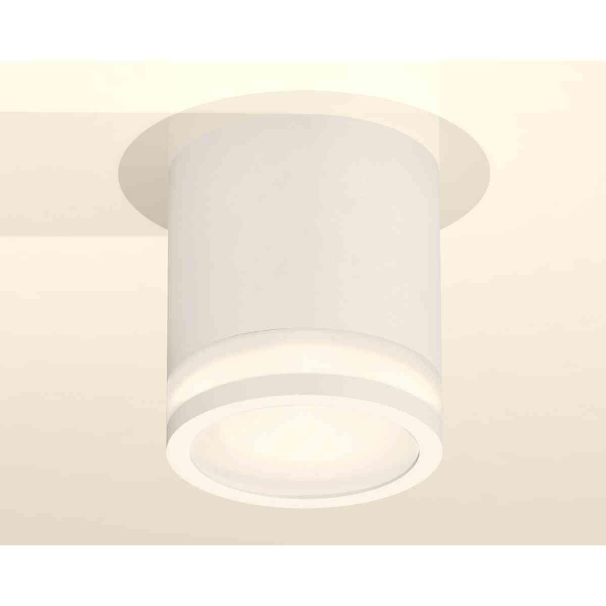 фото комплект накладного светильника ambrella light techno spot xs7401041 swh/fr белый песок/белый матовый (c7401, n7120) | 220svet.ru