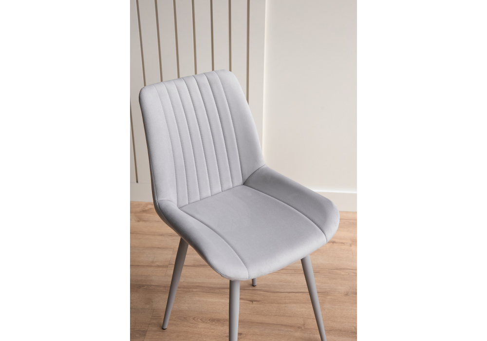 фото стул на металлокаркасе woodville седа светло-серый (zd 960) / серый np 632374 | 220svet.ru