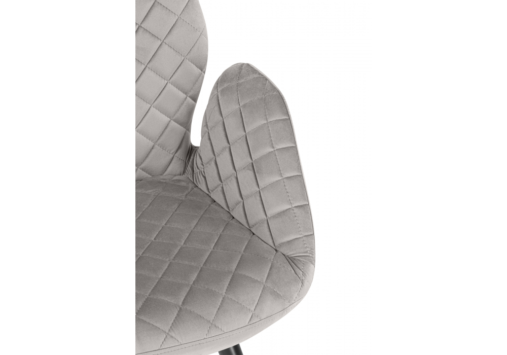 фото стул поворотный woodville муат confetti silver / черный 665374 | 220svet.ru