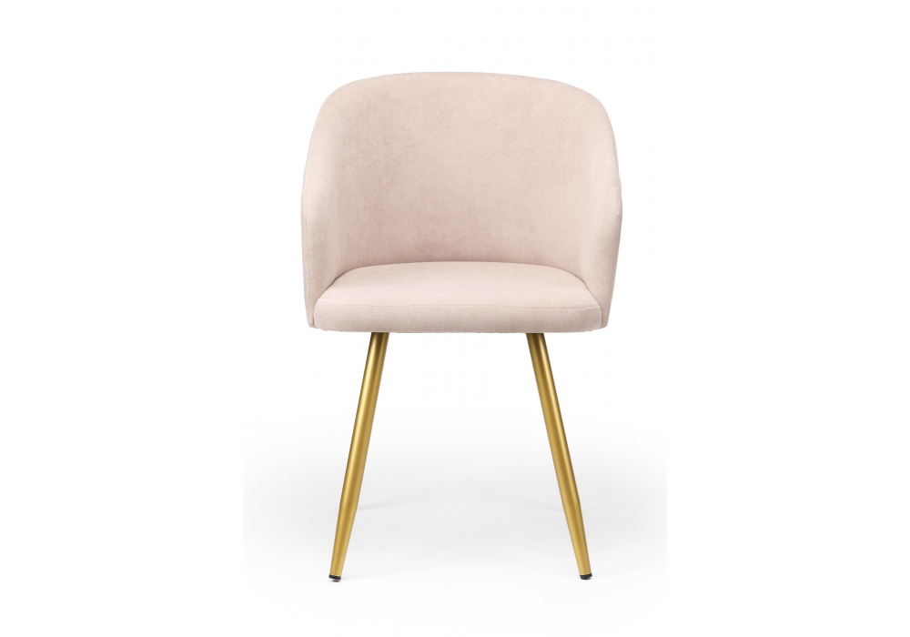 фото стул на металлокаркасе woodville монер латте (glory 10) / золотой 632651 | 220svet.ru