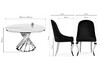 Миниатюра фото обеденная группа woodville аган gray / white 599485 | 220svet.ru