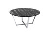 Миниатюра фото стол журнальный круглый черный/хром garda decor 30b-85531 | 220svet.ru