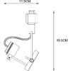 Миниатюра фото трековый однофазный светодиодный светильник arte lamp a4300pl-1wh | 220svet.ru
