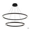 Миниатюра фото подвесная светодиодная люстра crystal lux fortuna sp123w led  black | 220svet.ru
