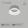 Миниатюра фото декоративная рамка для безрамочного светильника arte lamp inter a3030pl-1wh | 220svet.ru