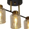 Миниатюра фото потолочная люстра illumico il6111-5cou-79 bk gd | 220svet.ru