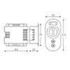 Миниатюра фото диммер для светодиодной ленты gauss led 12v 216w bt601 | 220svet.ru