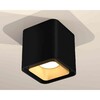 Миниатюра фото комплект накладного светильника ambrella light techno spot xs7841004 sbk/sgd черный песок/золото песок (c7841, n7704) | 220svet.ru