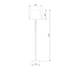 Миниатюра фото торшер eurosvet 01057/1 черный | 220svet.ru