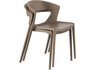 Миниатюра фото пластиковый стул woodville градно капучино 678663 | 220svet.ru