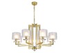 Миниатюра фото подвесная люстра newport 4408+1/c mat.gold м0071514 | 220svet.ru